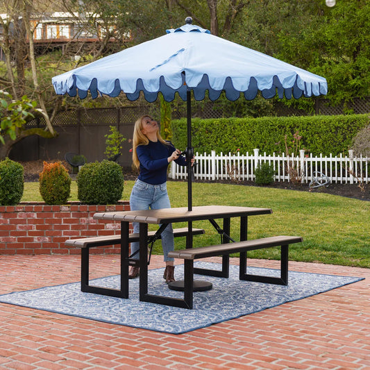 Lifetime Commercial 6 ft Folding Picnic Table with Bench Seating