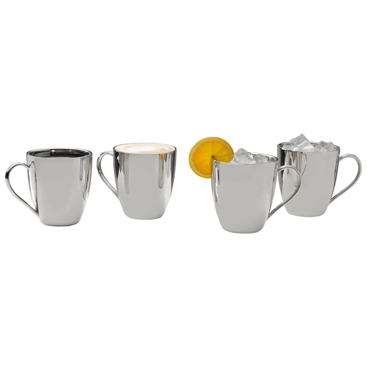Mikasa Double Wall Stainless Steel Mug, 4-piece