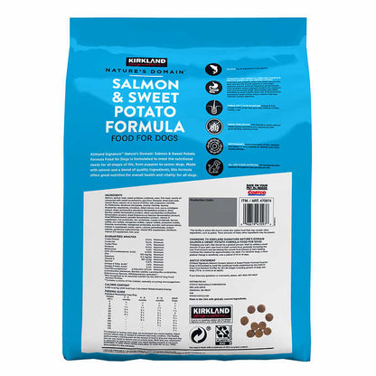 Kirkland Signature Nature's Domain Salmon & Sweet Potato Formula Dog Food, 25 lbs