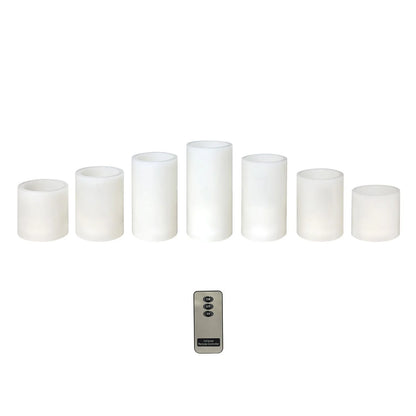 Flameless LED Wax Candles, 7 pc.