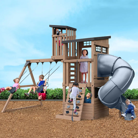 Gorilla Skyline Lookout Outdoor Swing Set - D.I.Y. or Installed