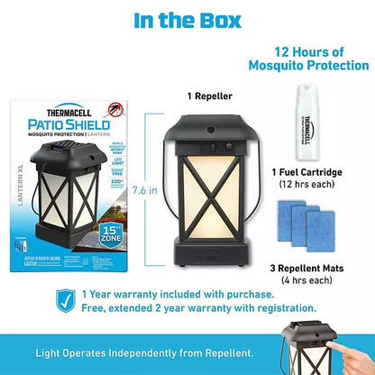 Thermacell Cambridge Mosquito Repellent Lantern with 12-Hour Refill