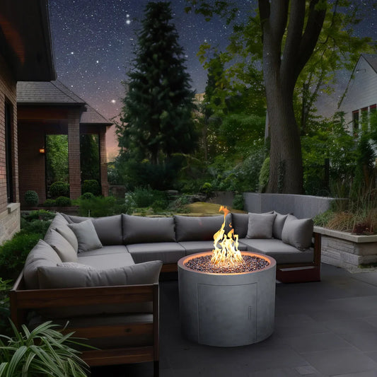 FlamePro Painted Steel Patina Gas Fire Pit
