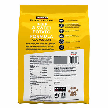 Kirkland Signature Nature's Domain Beef & Sweet Potato Dog Food 25 lb.