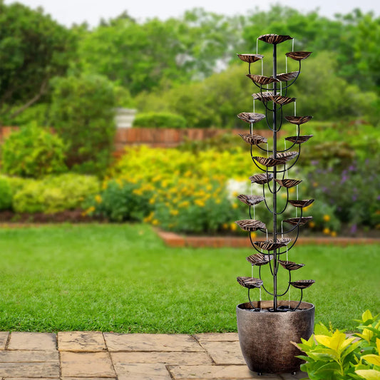60in CGH Cascading Leaves Fountain