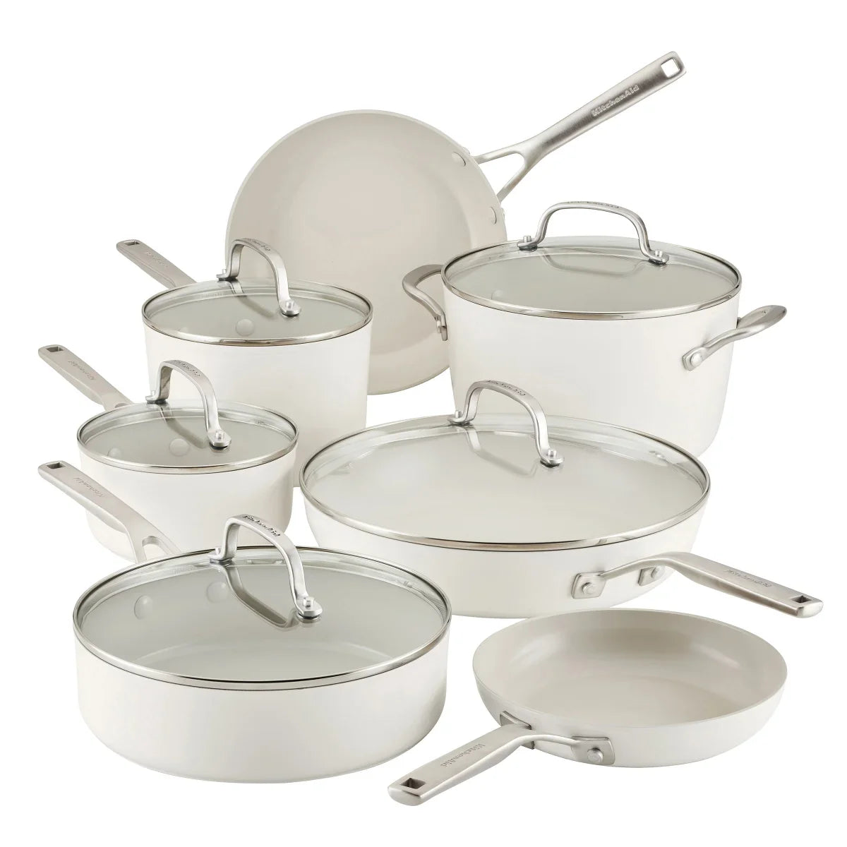 12-piece Hard Anodized Ceramic Non-Stick Cookware Set
