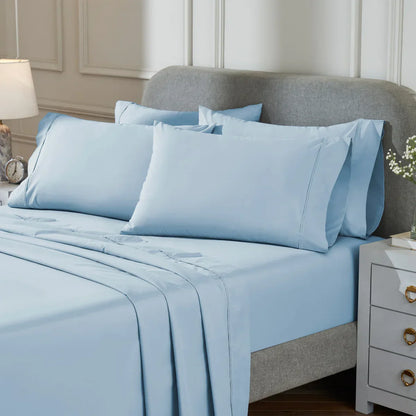Therapedic 300 Thread Count 6-piece Peached Percale Sheet Set