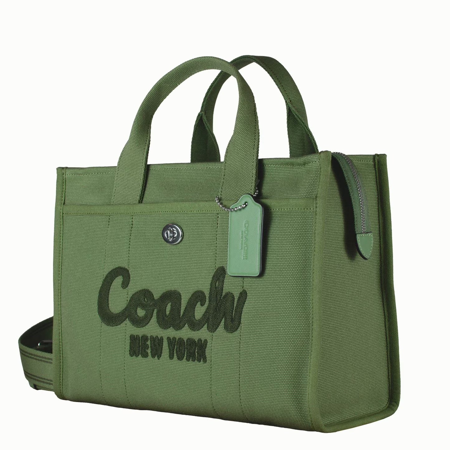 Canvas Cargo Tote Bag, Soft Green