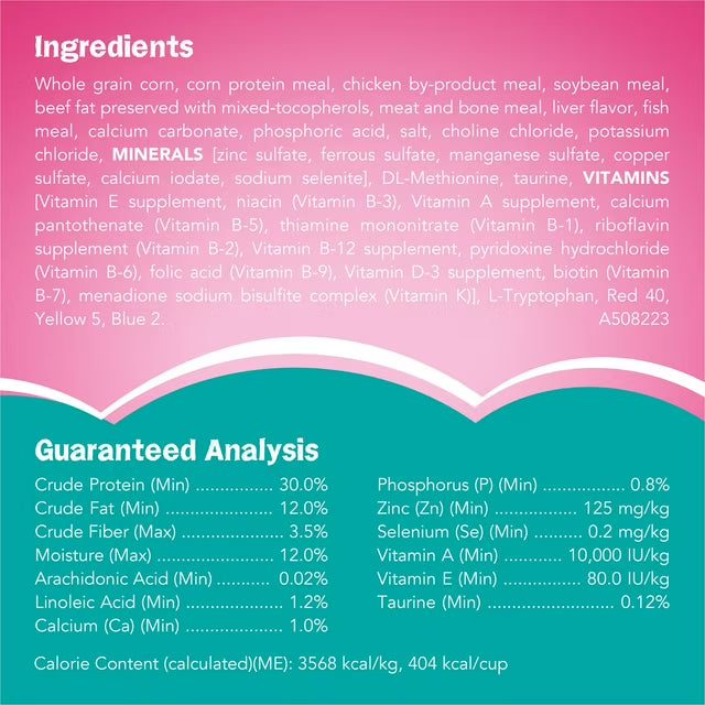 Chicken and Ocean Fish Flavored, Adult Dry Cat Food, 32 lbs.