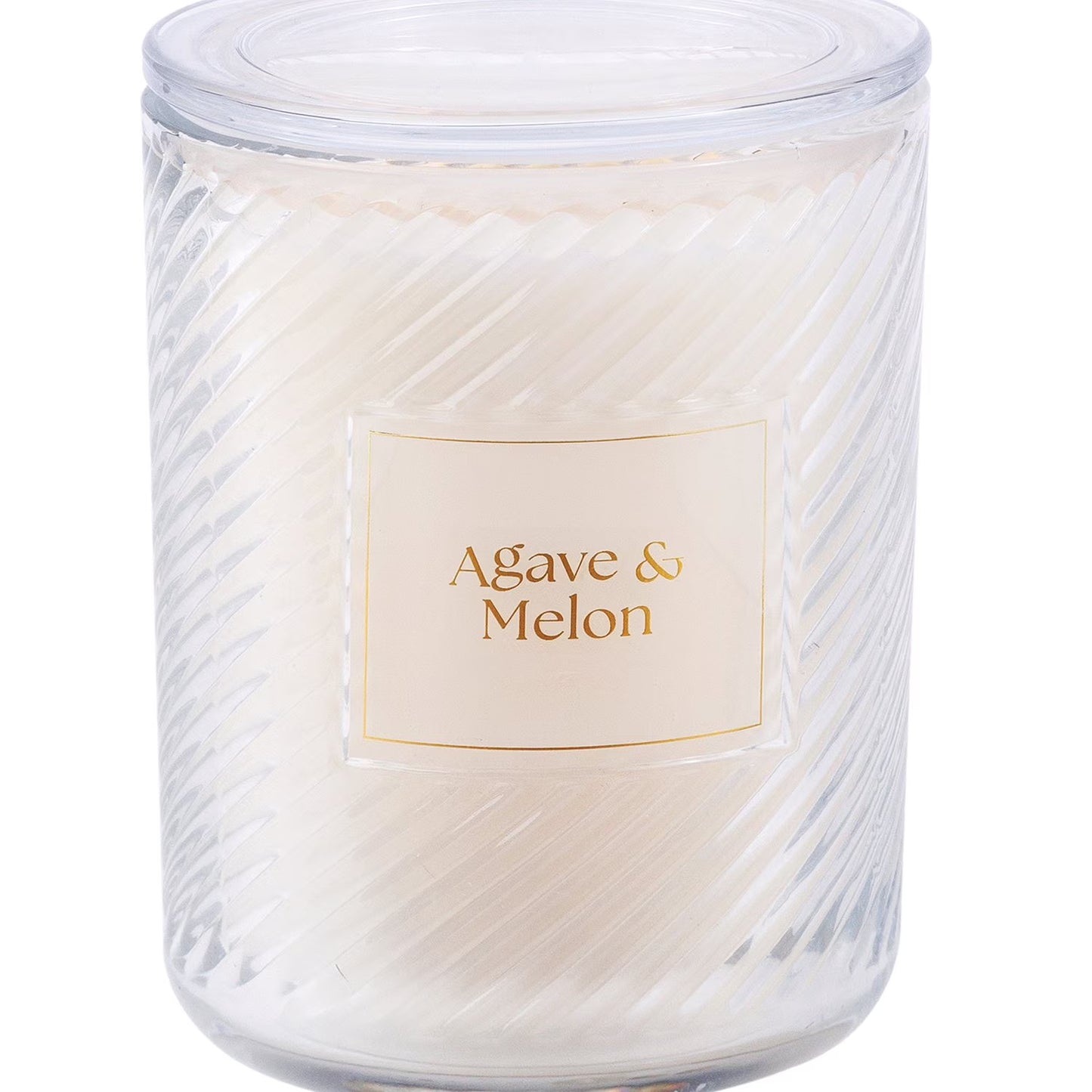 3-Wick Ribbed Glass Candle, 28 oz.