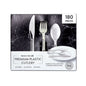 Premium Silver-Look Cutlery Combo 180 ct.