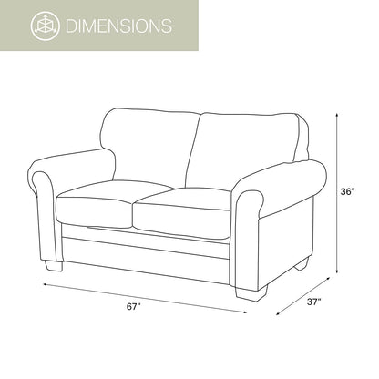 Deer Valley Loveseat With Solid Wood Frames