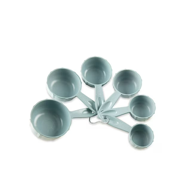 Sea Glass Blue Measuring Cups and Measuring Spoons Set