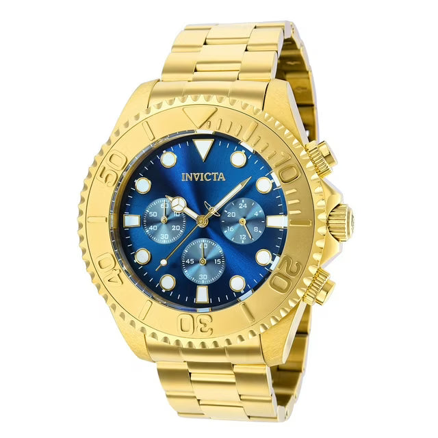Men's Pro Diver Quartz 47mm Gold, Blue Dial