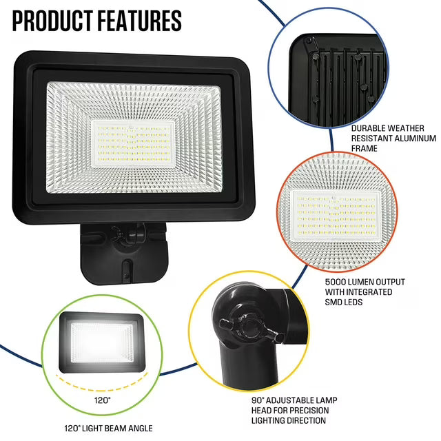 Integrated LED Flood Light 5000 Lumens