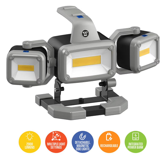 2000 Lumen LED Rechargeable Work Light