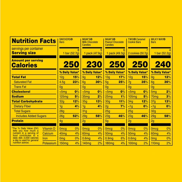 Mars Chocolate Candy Bars, Variety Pack, Full Size, 30 pk.