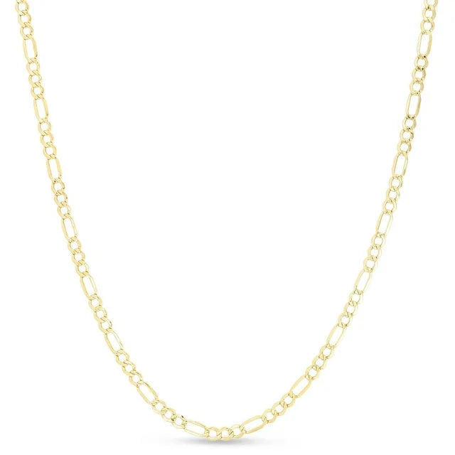 Lite Figaro Necklace in 14K Yellow Gold