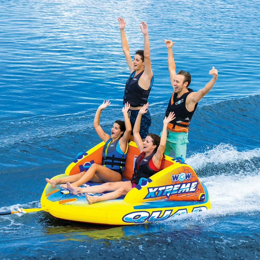 WOW Sports Extreme Quad 4-Person Towable