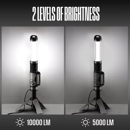 Corded 10000 Lumen LED Plug In Tripod Work Light