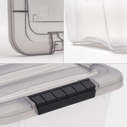 Stack & Pull 13 Quart Clear Plastic Storage Box