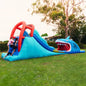 Happy Hop Shark Attack Double Slide Inflatable Water Slide