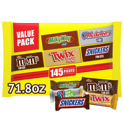 Mars Milk Chocolate Variety Pack Candy, 145 pcs.