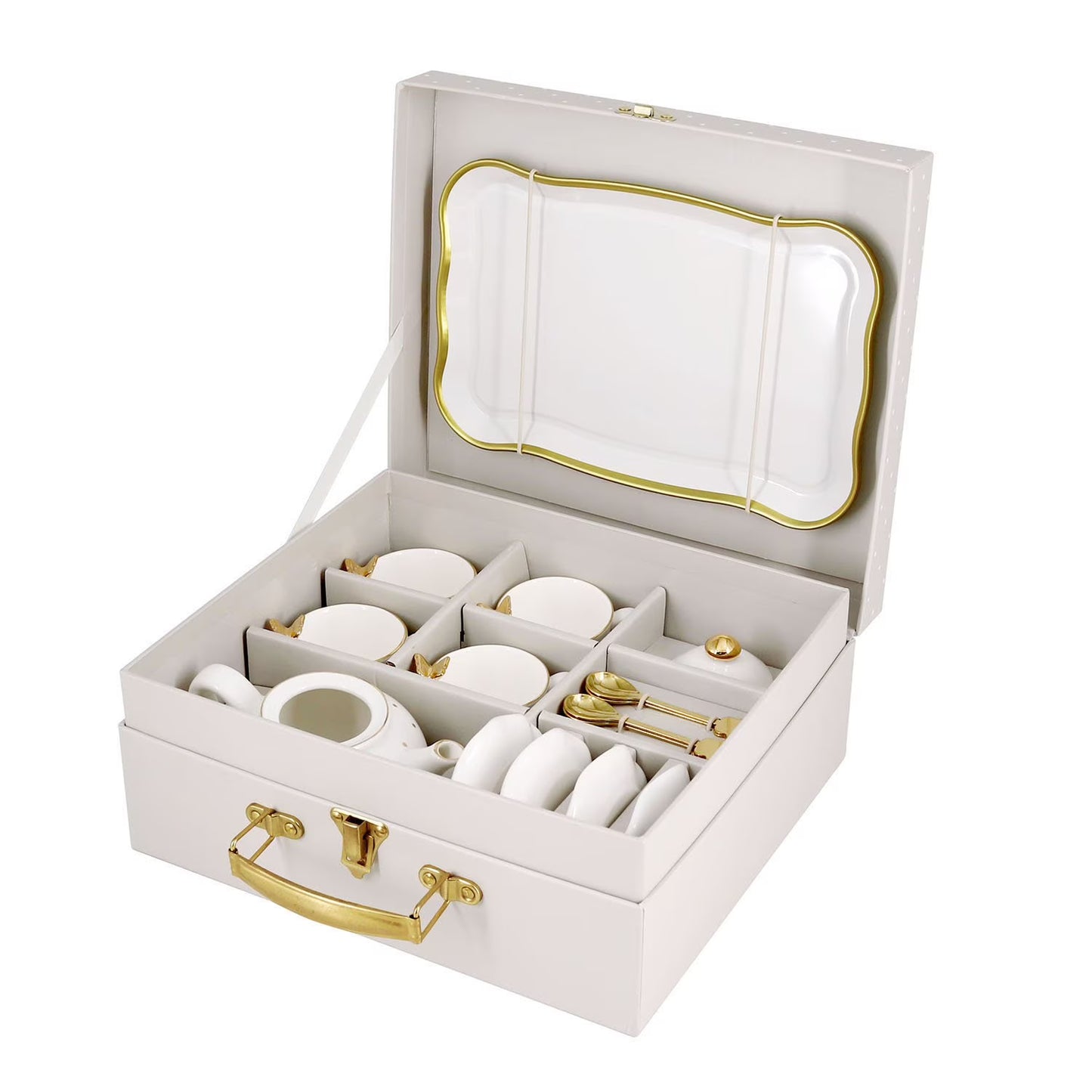 Butterfly Porcelain Tea Set, 15 pc.