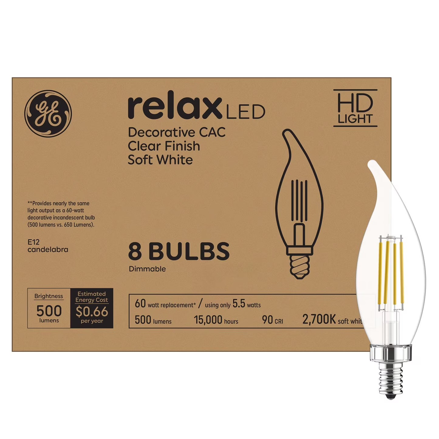 CA11 Deco - Candle Bulbs 8 pack
