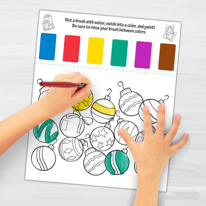 Bendon's Christmas Paint with Water Palette Activity Book