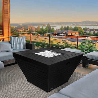 Sunbeam Contemporary Aluminum Fire Table