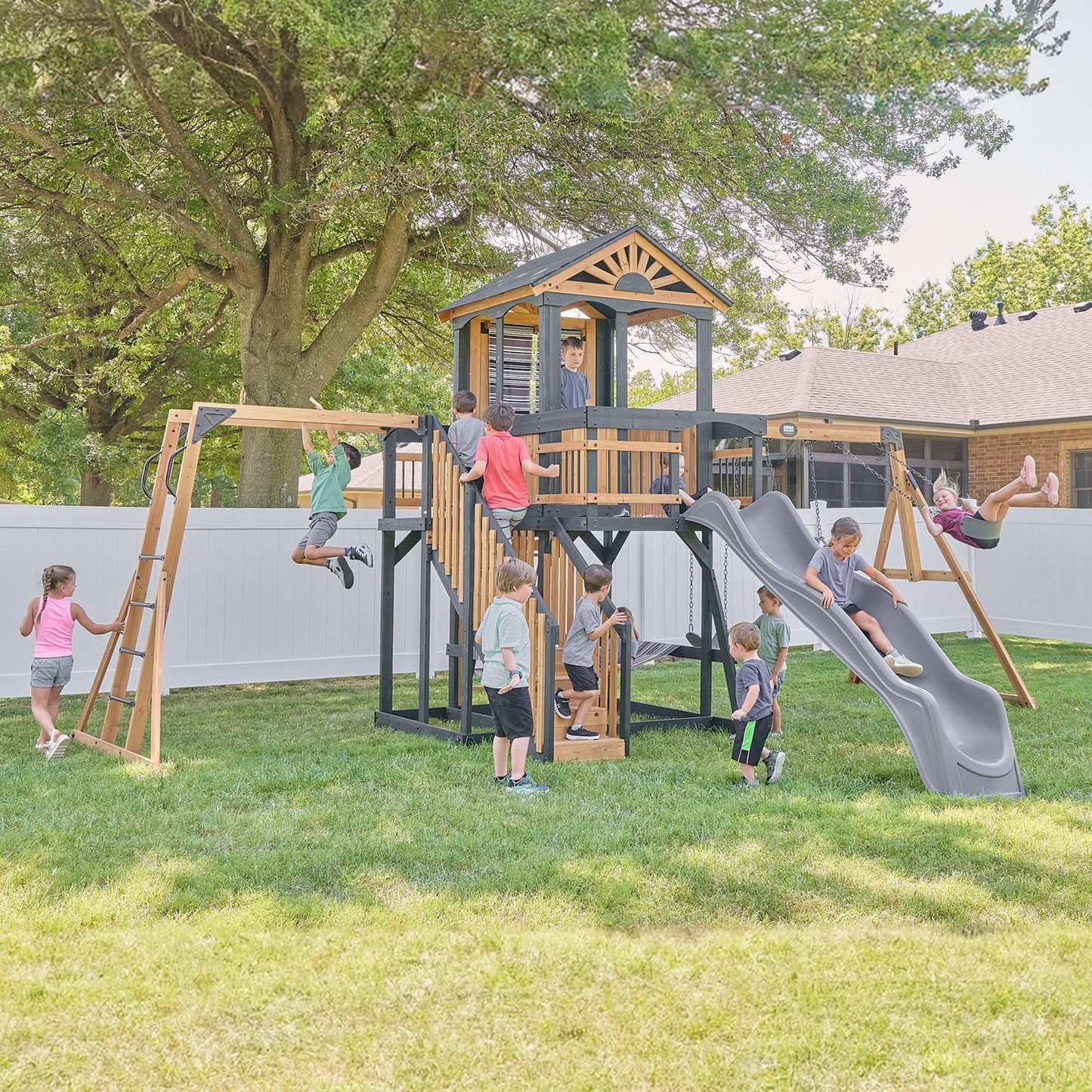 Backyard Discovery Oceanview II Cedar Wood Swing Set