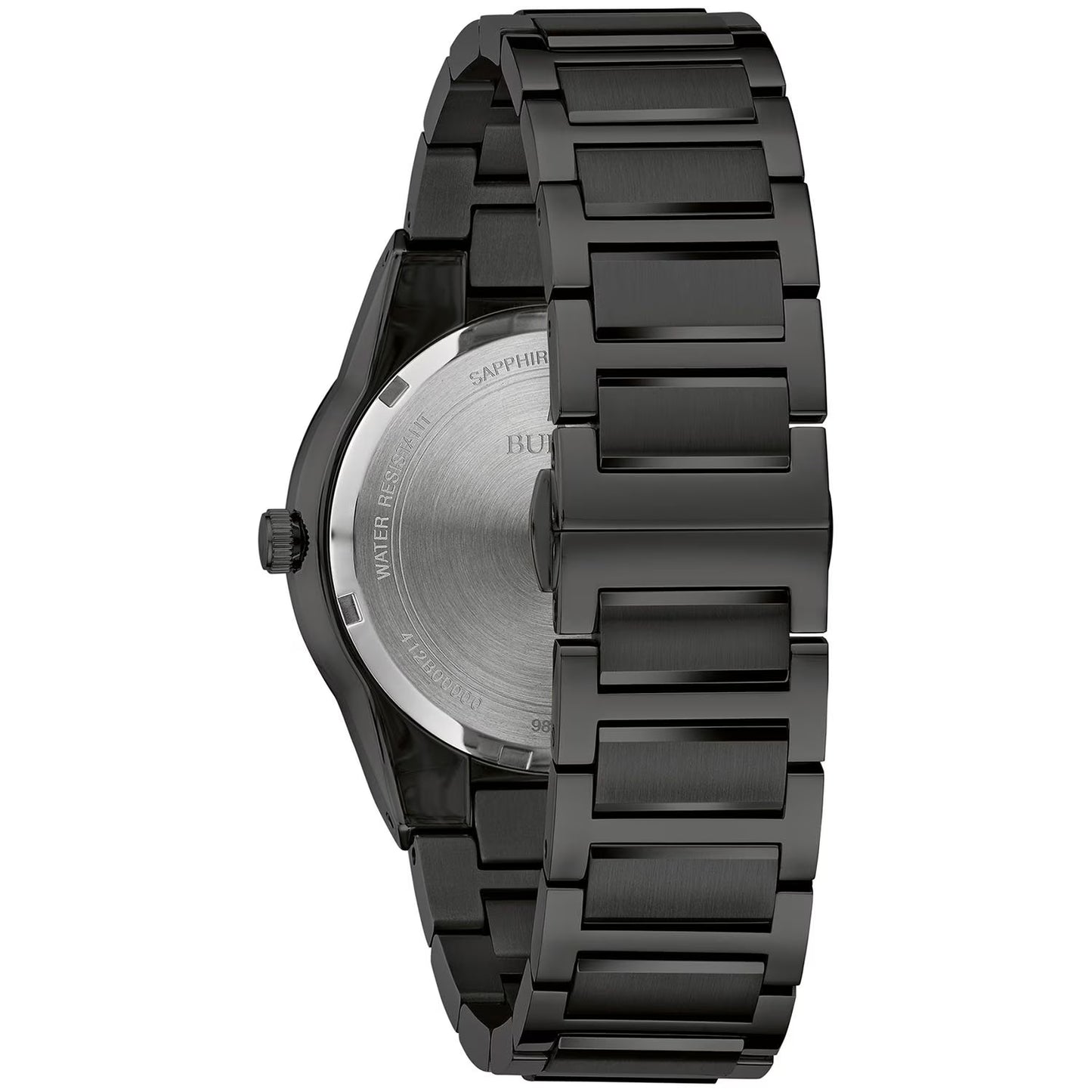Modern Black Ion Plated Bracelet Watch, 41mm