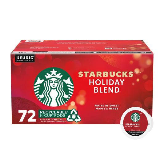 72-count Starbucks Coffee Holiday Blend K-Cup Pods