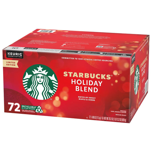72-count Starbucks Coffee Holiday Blend K-Cup Pods