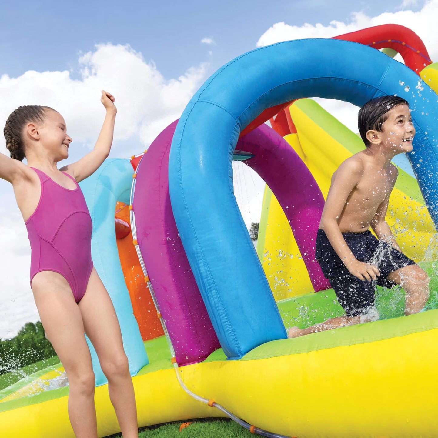 H2OGO! Spray Bay Kids Inflatable Mega Water Park
