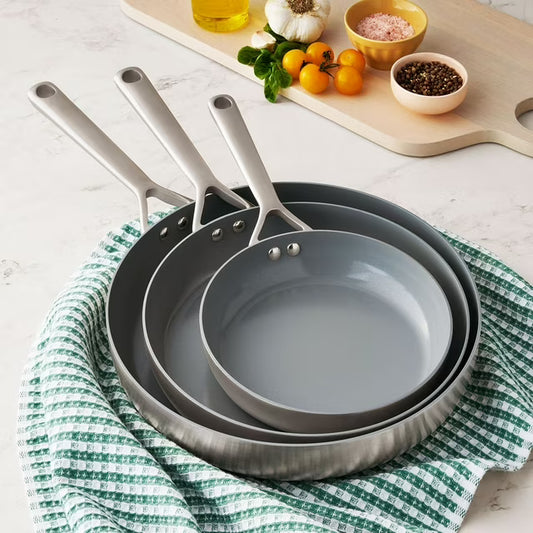 3-Piece Modern Tri-Ply Fry Pan Set