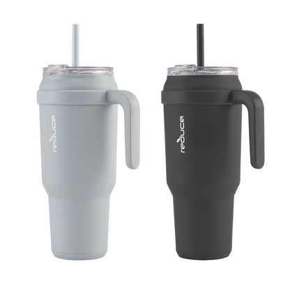 Reduce Cold1 50-oz. Soft Grip Tumbler With Handle & Straw, 2 pack, Assorted Colors