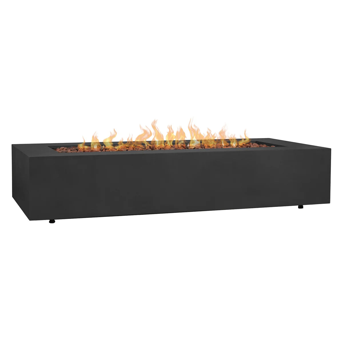 Real Flame Monaco 70" Rectangle Steel Propane or Natural Gas Fire Pit Table