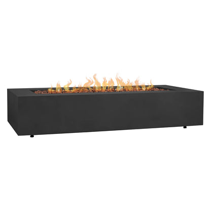 Real Flame Monaco 70" Rectangle Steel Propane or Natural Gas Fire Pit Table