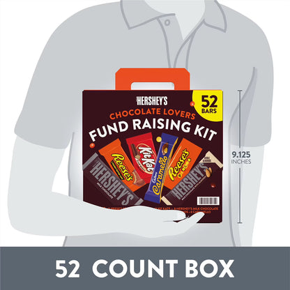 Chocolate Lovers Candy Bars, Variety Pack, Full Size, 52 pk.