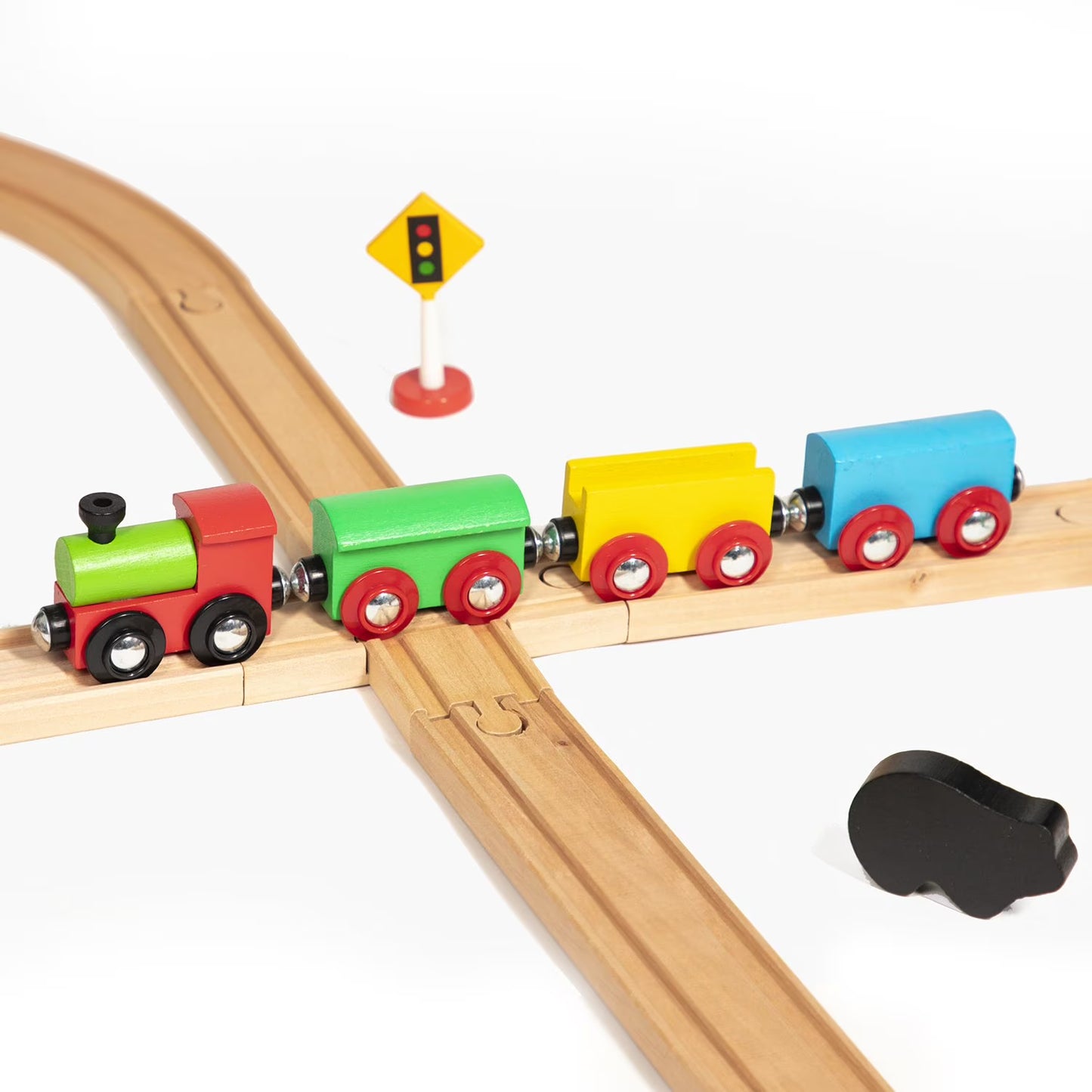 Wooden Figure 8 Train Track Set, 32 pc.