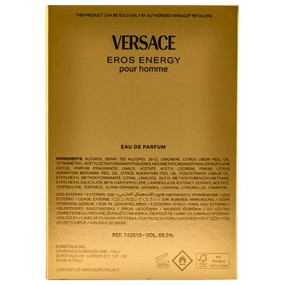 Eros Energy Pour Homme Eau de Parfum, 3.4 fl. oz.