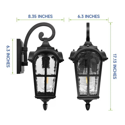 20inch Wall Lantern with Photocell (Bulb Included) 800Lumen