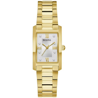 Bulova Classic Diamond Gold-Tone Bracelet Watch, 21mm