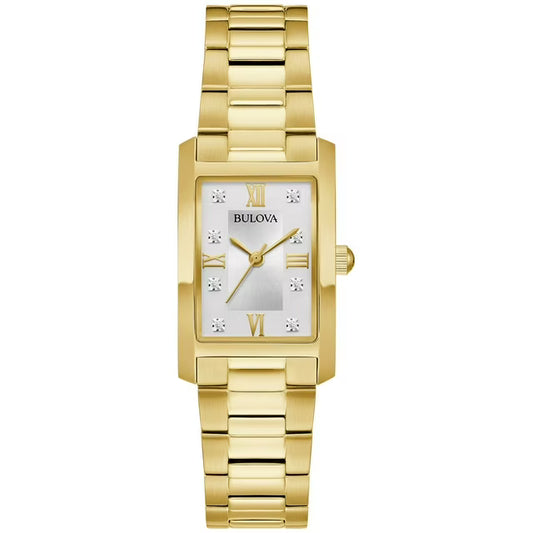 Bulova Classic Diamond Gold-Tone Bracelet Watch, 21mm