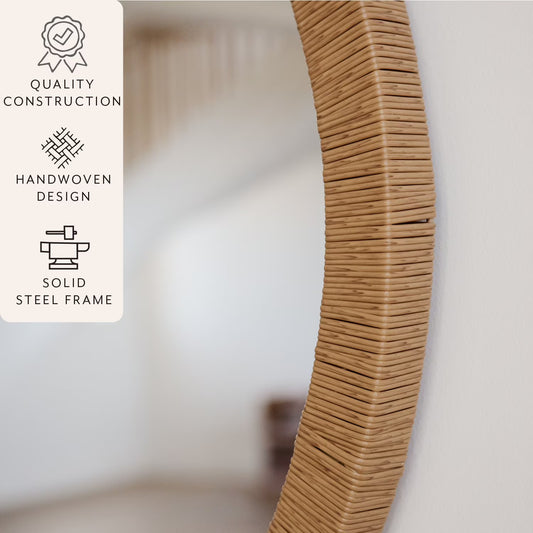 Handwoven 36" Vanity Mirror