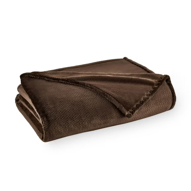 Herringbone Velvet Plush Blanket