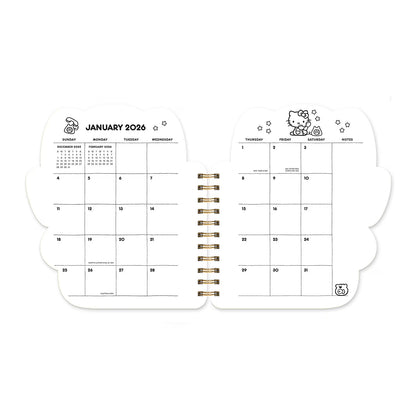 Hello Kitty Playful Pink 2026 Die-Cut 17-Month Weekly Planner