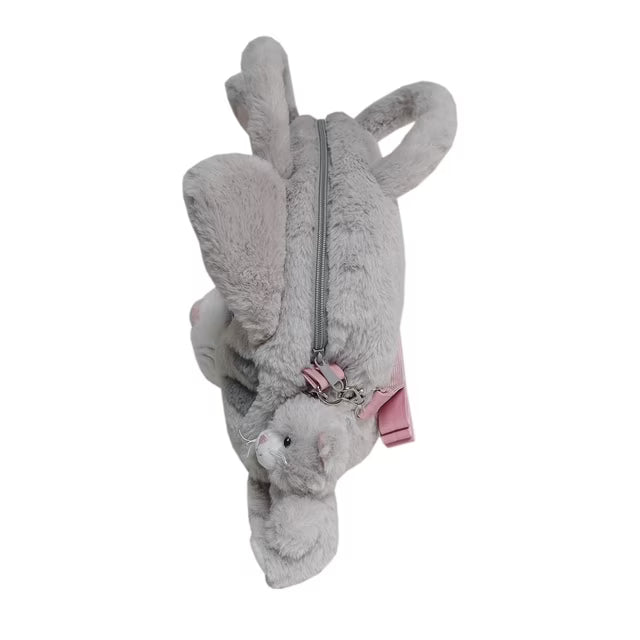 4-in-1 Plush Pet Bag with Keychain